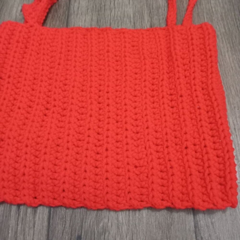 crochet crop top  tank top medium